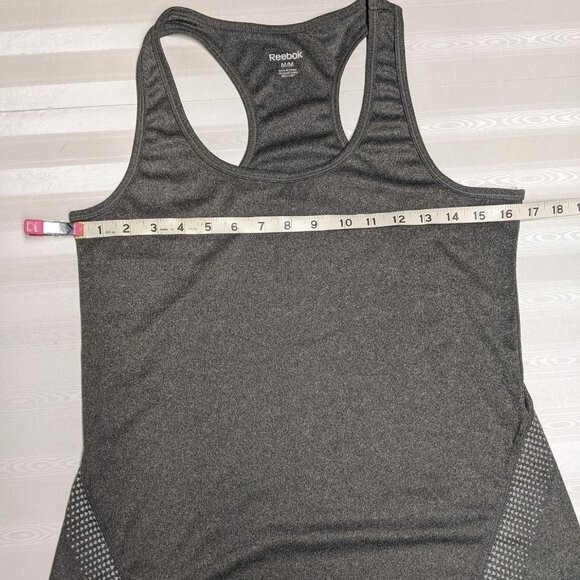 Reebok Tank Top Women Medium Activewear Performance T-Back Gray M - Picture 5 of 8